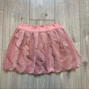 Gap kids blush pink feathers skirt size 10 L